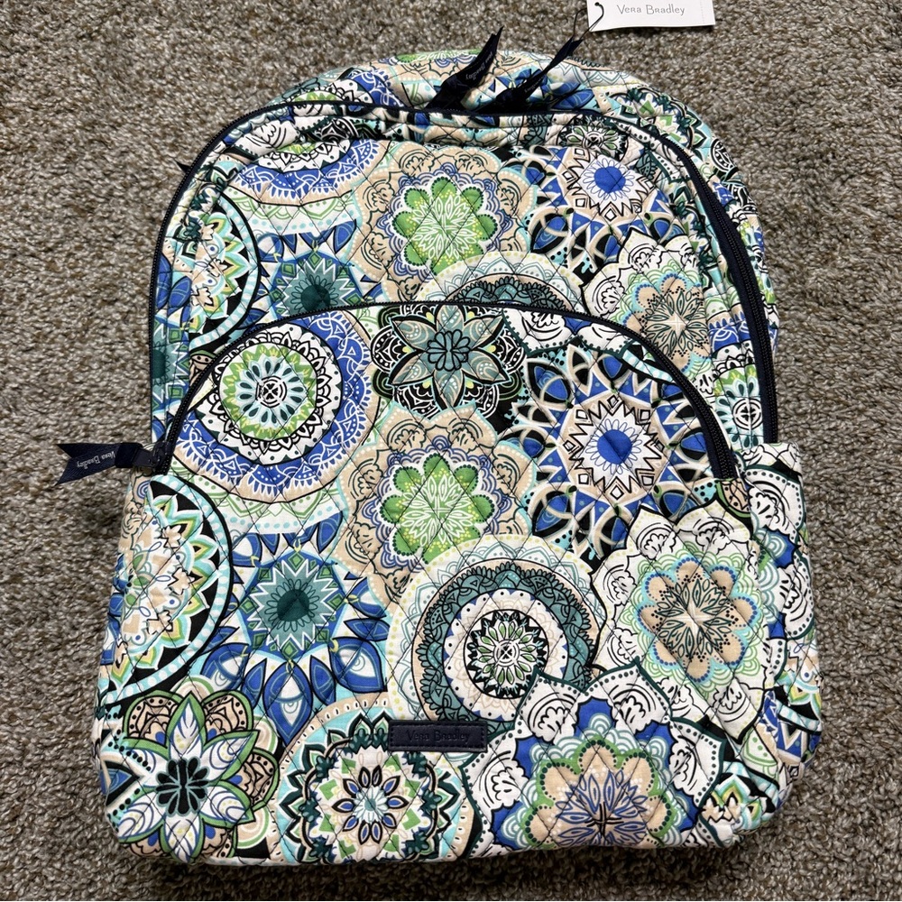 Vera Bradley Cotton Essential Large Backpack - Sketched Medallion